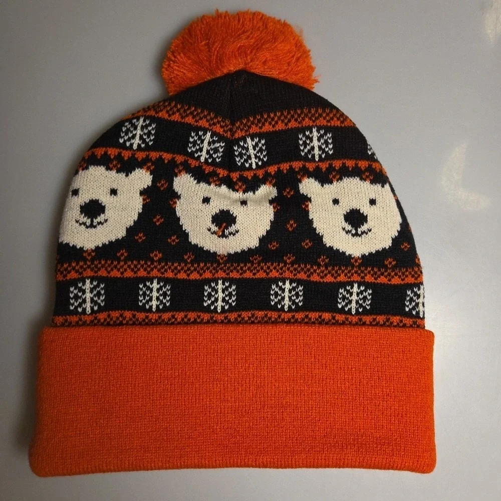 Coca Cola Beanie Knit Adult Red White One Size‎ Pom Pom Winter Hat Outdoor NEW